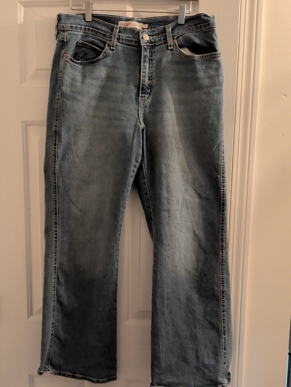 Levi Strauss Signature Vintage Relaxed Boot Women's Blue Jeans Waist 12